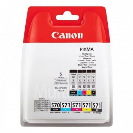 Canon - PG-510+CL-511 Multipack - Cartouche d'encre d'origine -  Noir/Jaune/Cyan/Magenta - 220 Pages